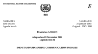 Image of IMO STANDARD MARINE COMMUNICATION PHRASE