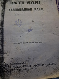 Image of INTI SARI KESEIMBANGAN KAPAL